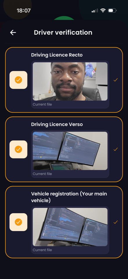 Vérification conducteur
