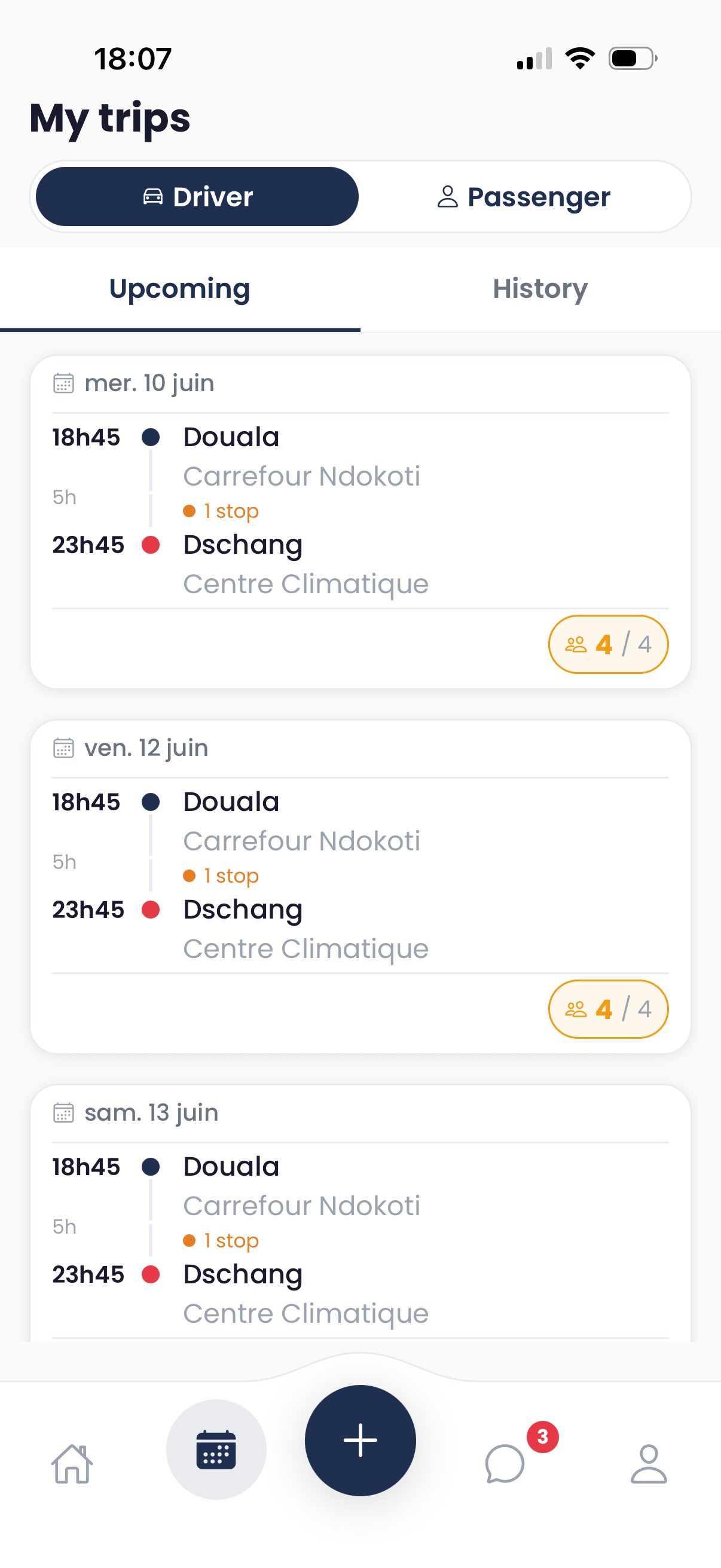 Mes trajets